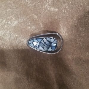 Silver broach vintage stamped Israel 925